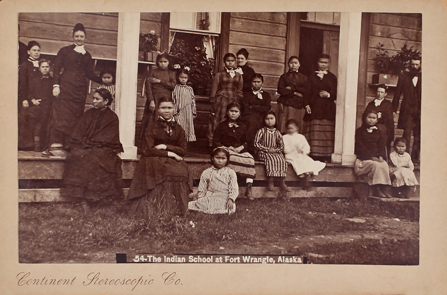 The Indian School at Fort Wrangell, Alaska, ca. 1877-1907